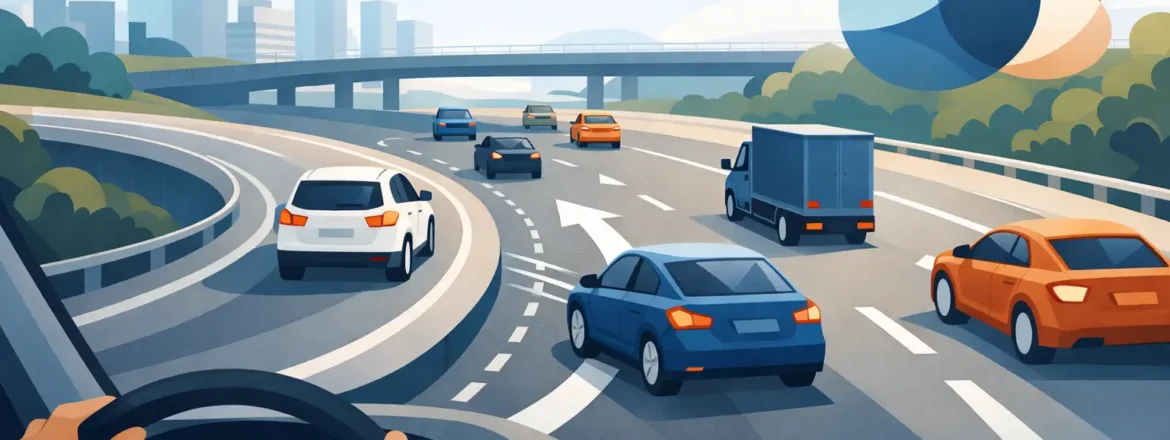 Merging Onto Busy Roads With Calm and Control