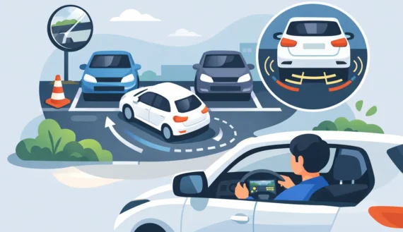 Reverse Parking Step Guide for Learners